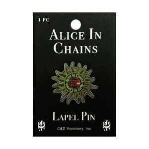 Alice In Chains Enamel Lapel Pin -  90s Grunge Rock Music Band Apparel Gift NWT